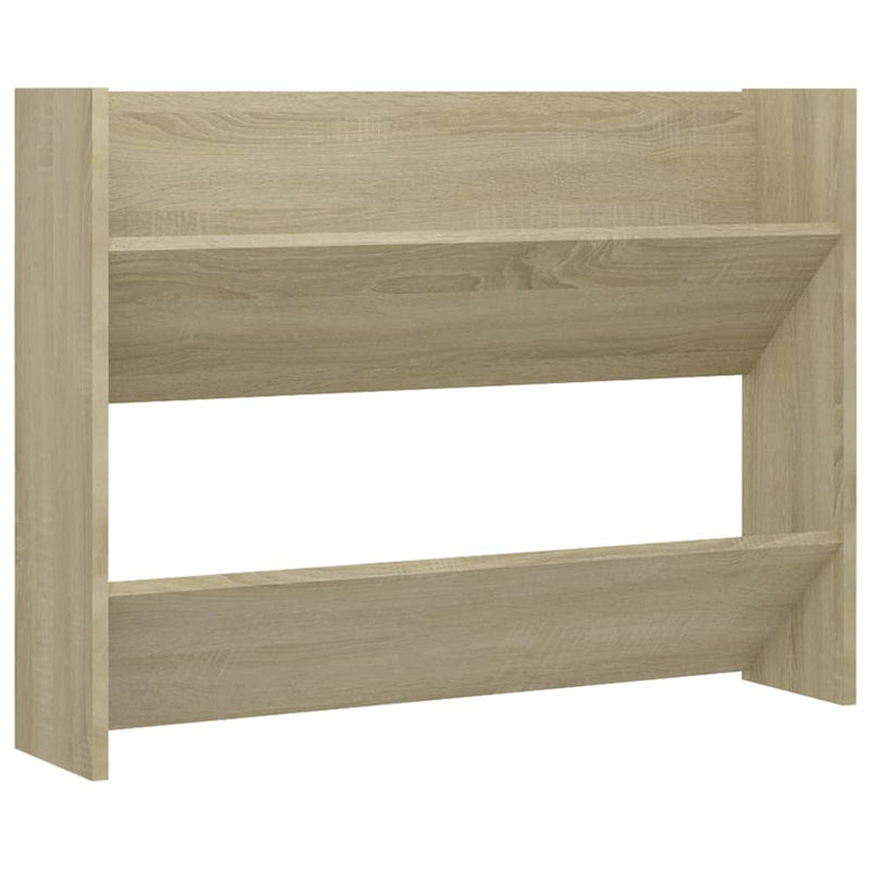 Load image into Gallery viewer, Vidaxl wandschoenenkast 80x18x60 cm bewerkt hout sonoma eikenkleurig
