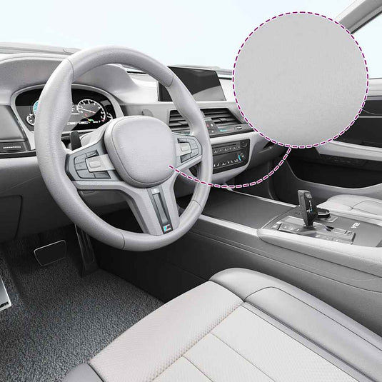 Vidaxl autofolie 100x150 cm matzilverkleurig