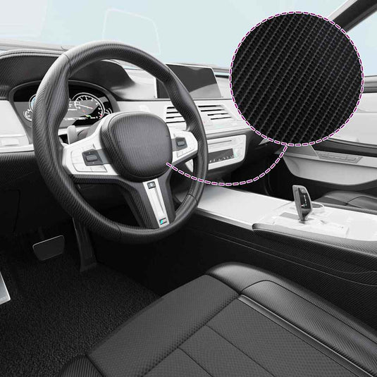 Vidaxl 2 st autofolie 4d 100x150 cm + 50x150 cm zwart