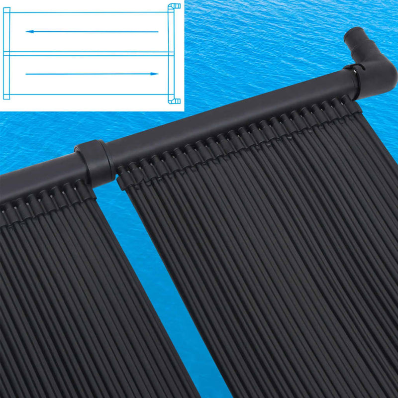 Cargue la imagen en el visor de la galería, Vidaxl solarverwarmingspanelen voor zwembad 2 st 80x310 cm
