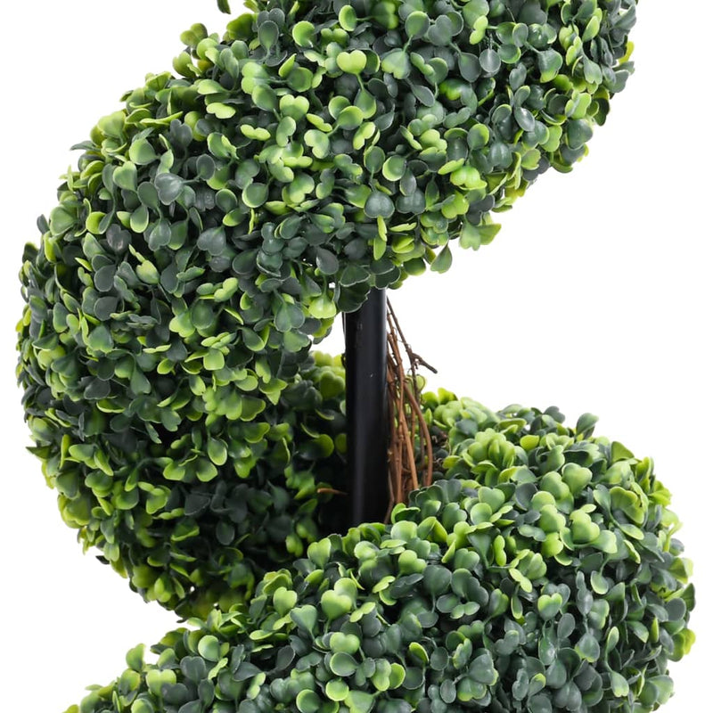 Load image into Gallery viewer, Vidaxl kunstplant met pot buxus spiraal 100 cm groen
