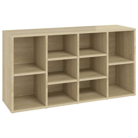 Vidaxl schoenenbank 103x30x55 cm bewerkt hout sonoma eikenkleurig