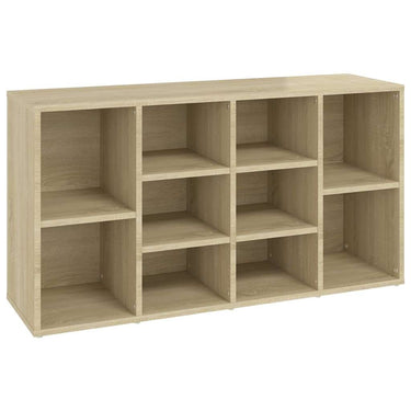Vidaxl schoenenbank 103x30x55 cm bewerkt hout sonoma eikenkleurig