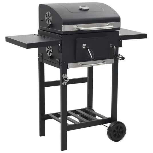 VidaXL Pizzaoven en barbecue 3-in-1 zwart