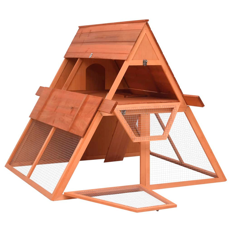 Load image into Gallery viewer, Vidaxl konijnenhok 152x127x109,5 cm massief vurenhout
