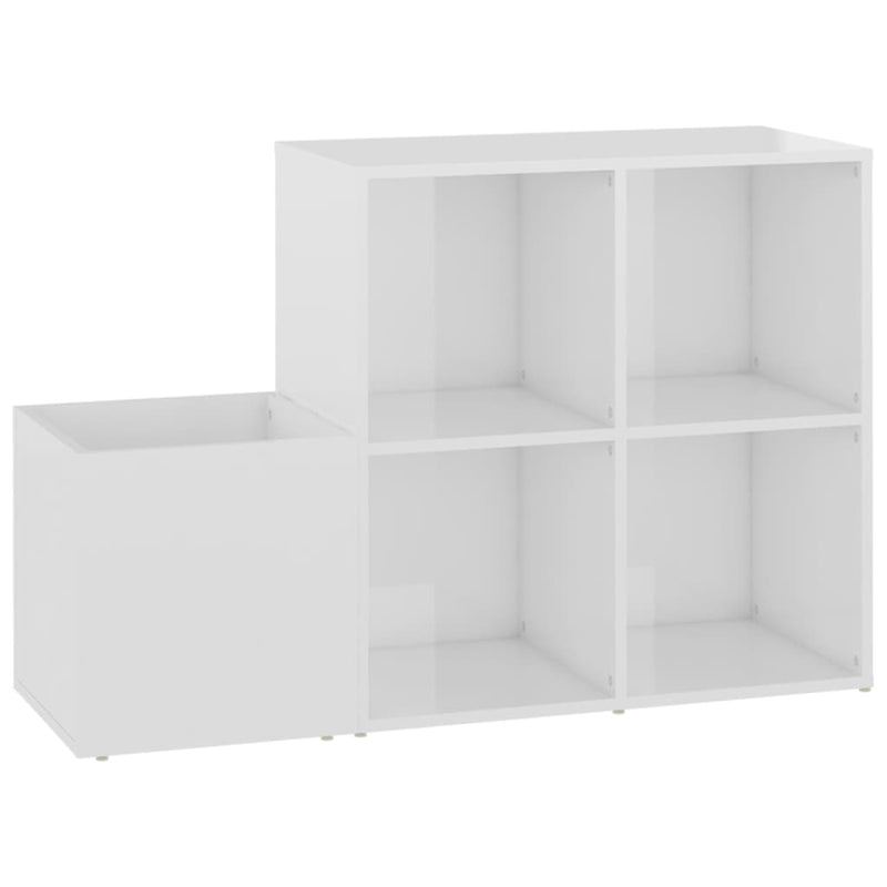 Load image into Gallery viewer, Vidaxl opbergkast 105x35,5x70 cm bewerkt hout hoogglans wit
