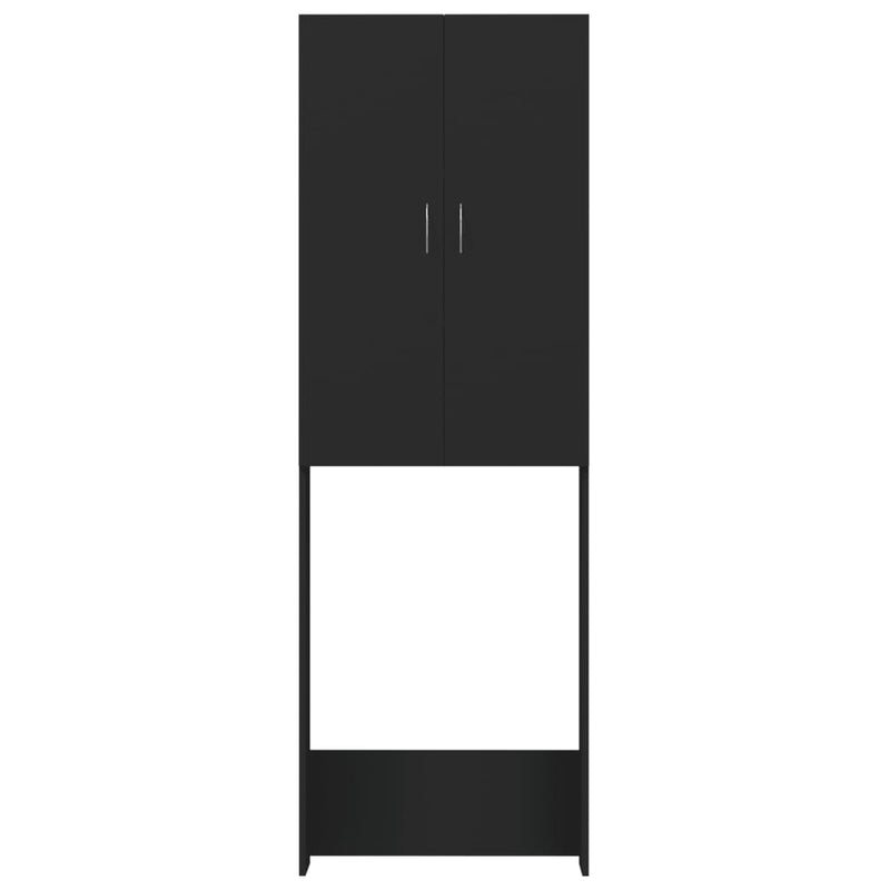 Load image into Gallery viewer, Vidaxl wasmachinekast 64x25,5x190 cm zwart
