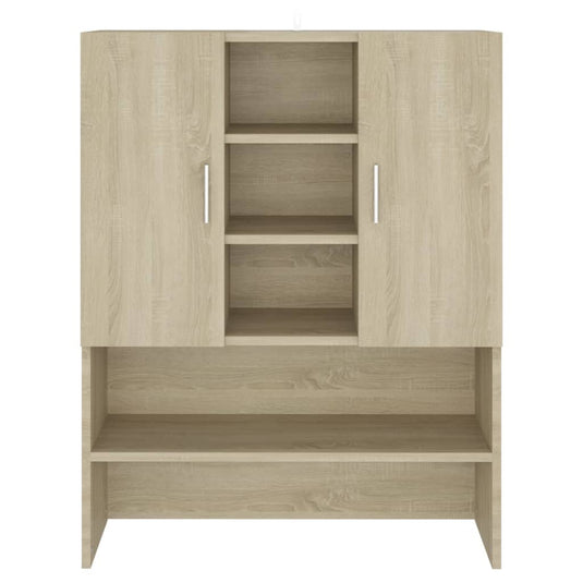 Vidaxl wasmachinekast 70,5x25,5x90 cm sonoma eikenkleurig
