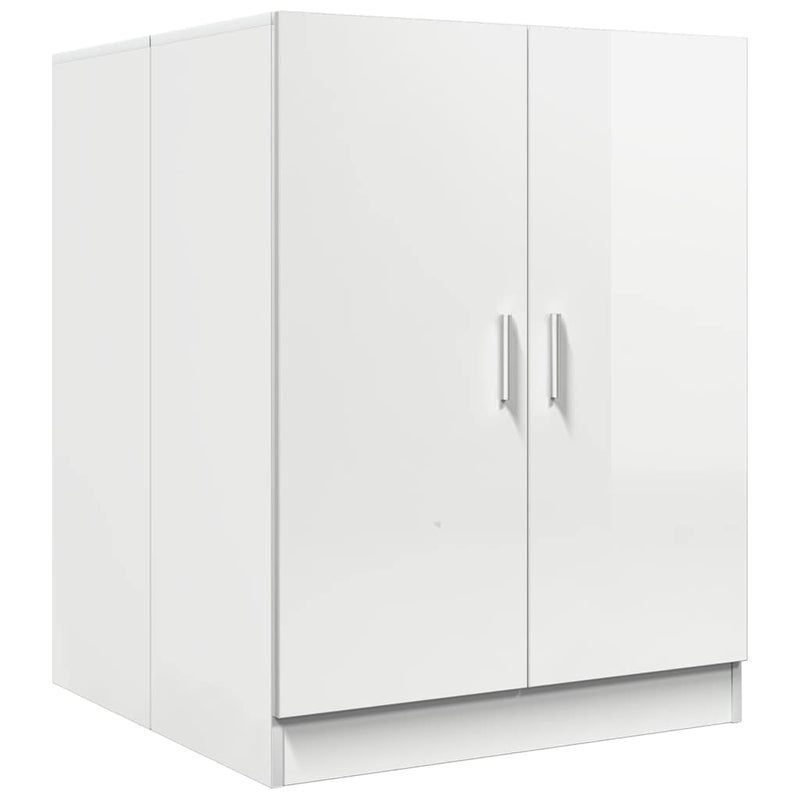 Load image into Gallery viewer, Vidaxl wasmachinekast 71x71,5x91,5 cm hoogglans wit
