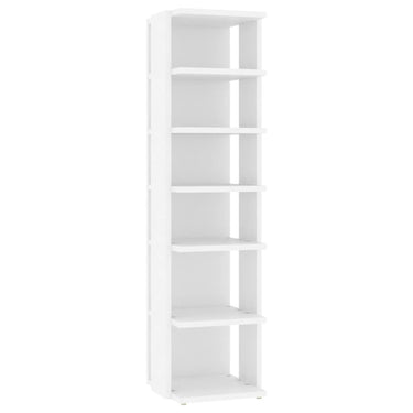 Vidaxl schoenenkast 27,5x27x102 cm bewerkt hout wit