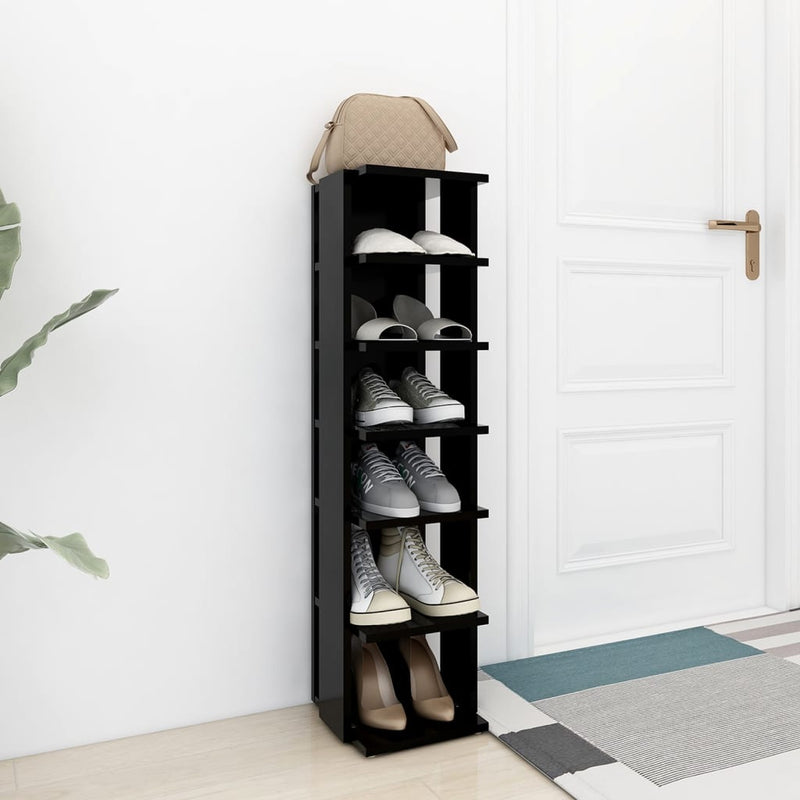 Load image into Gallery viewer, Vidaxl schoenenkast 27,5x27x102 cm bewerkt hout zwart
