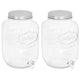Vidaxl drankdispensers 2 st 8050 ml glas