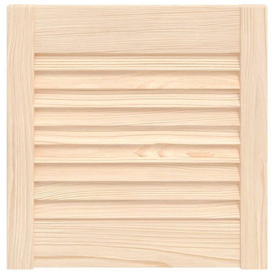 Vidaxl kastdeur met lamellen 39,5x39,4 cm massief grenenhout
