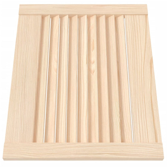 Vidaxl kastdeur met lamellen 39,5x49,4 cm massief grenenhout