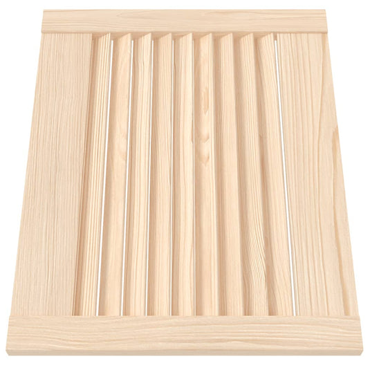 Vidaxl kastdeuren met lamellen 2 st 39,5x49,4 cm massief grenenhout