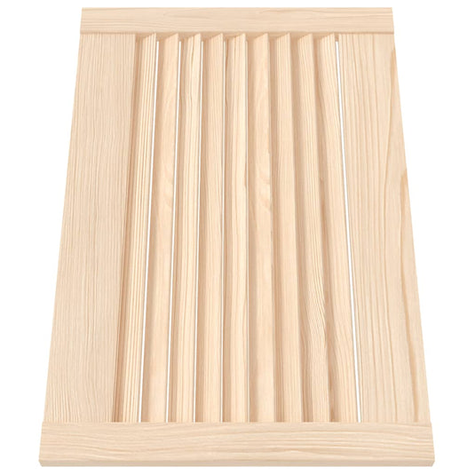 Vidaxl kastdeur met lamellen 39,5x59,4 cm massief grenenhout