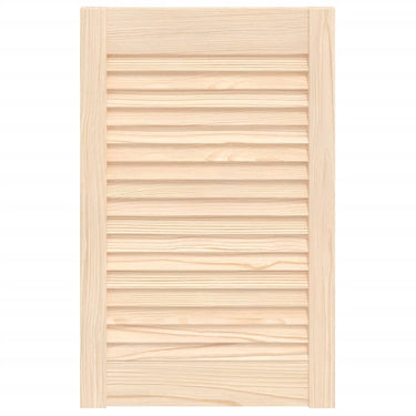 Vidaxl kastdeur met lamellen 61,5x39,4 cm massief grenenhout