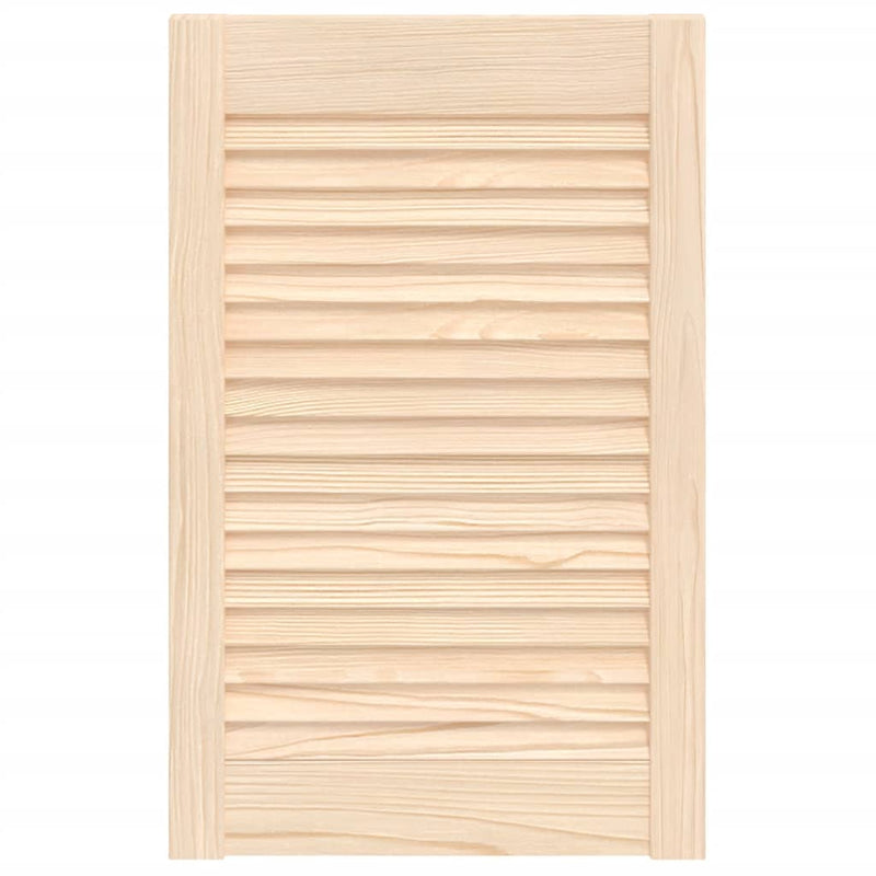 Load image into Gallery viewer, Vidaxl kastdeur met lamellen 61,5x39,4 cm massief grenenhout
