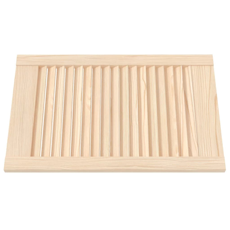 Load image into Gallery viewer, Vidaxl kastdeuren met lamellen 2 st 61,5x39,4 cm massief grenenhout
