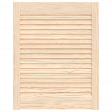 Vidaxl kastdeur met lamellen 61,5x49,4 cm massief grenenhout