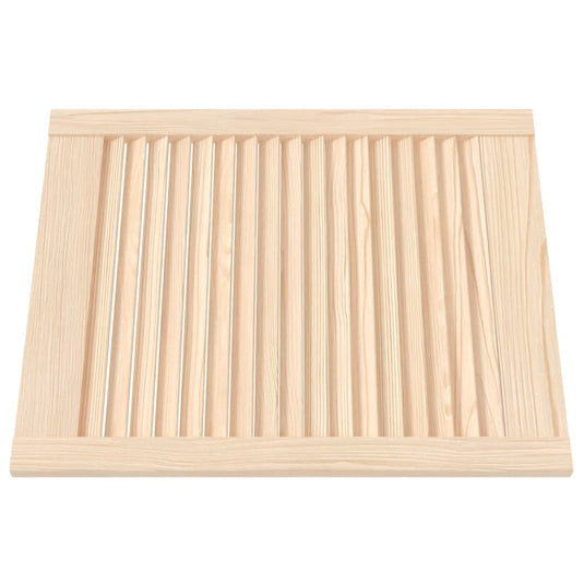 Vidaxl kastdeuren met lamellen 4 st 61,5x49,4 cm massief grenenhout