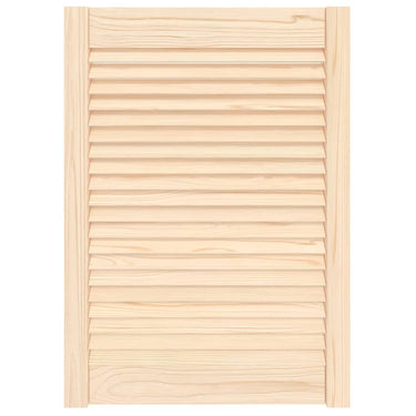 Vidaxl kastdeur met lamellen 69x49,4 cm massief grenenhout