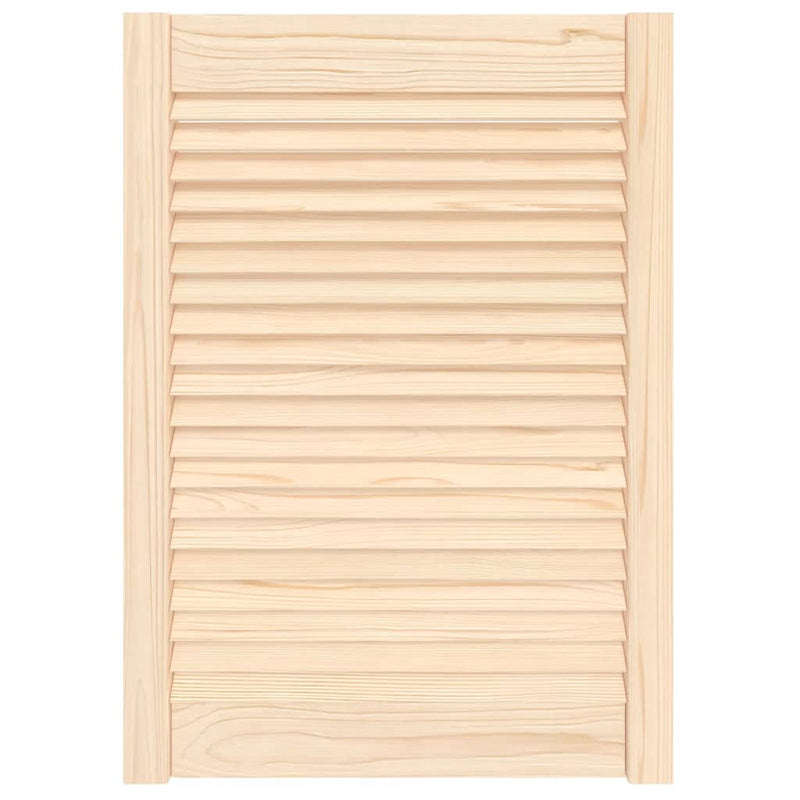 Load image into Gallery viewer, Vidaxl kastdeur met lamellen 69x49,4 cm massief grenenhout
