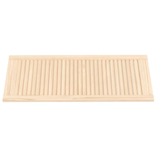 Vidaxl kastdeur met lamellen 99,3x39,4 cm massief grenenhout