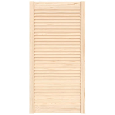 Vidaxl kastdeur met lamellen 99,3x49,4 cm massief grenenhout
