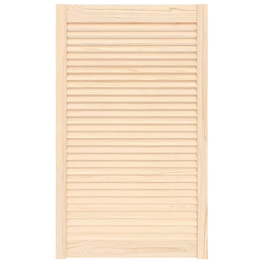 Vidaxl kastdeur met lamellen 99,3x59,4 cm massief grenenhout
