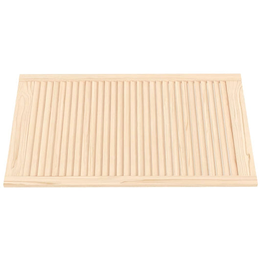 Vidaxl kastdeuren met lamellen 2 st 99,3x59,4 cm massief grenenhout