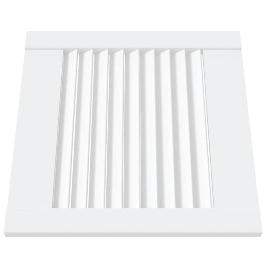 Vidaxl kastdeuren met lamellen 4 st 39,5x39,4 cm grenenhout wit