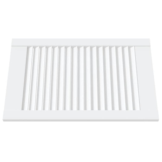 Vidaxl kastdeuren met lamellen 2 st 61,5x39,4 cm grenenhout wit