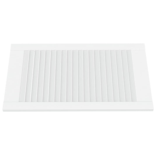 Vidaxl kastdeuren met lamellen 2 st 69x39,4 cm massief grenenhout wit