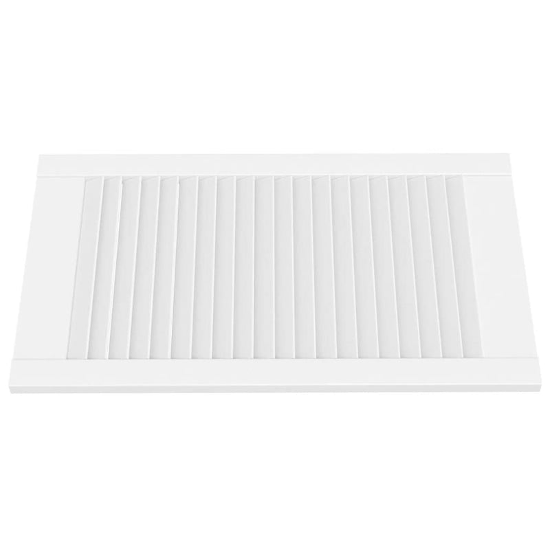 Load image into Gallery viewer, Vidaxl kastdeuren met lamellen 4 st 69x39,4 cm massief grenenhout wit
