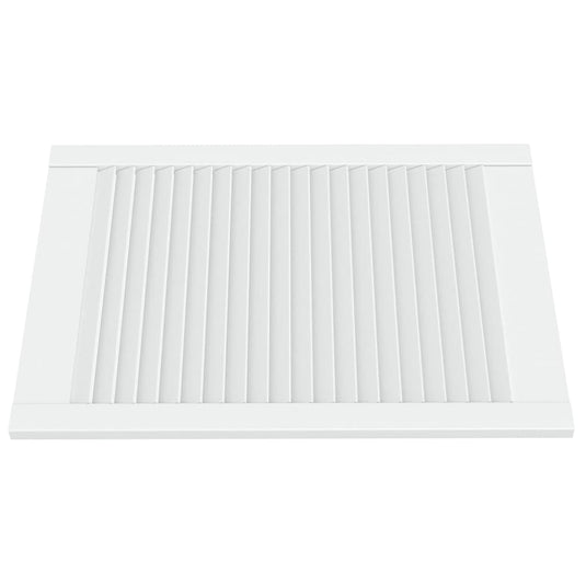 Vidaxl kastdeur met lamellen 69x49,4 cm massief grenenhout wit