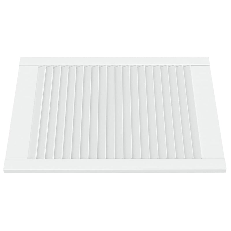 Load image into Gallery viewer, Vidaxl kastdeuren met lamellen 2 st 69x49,4 cm massief grenenhout wit
