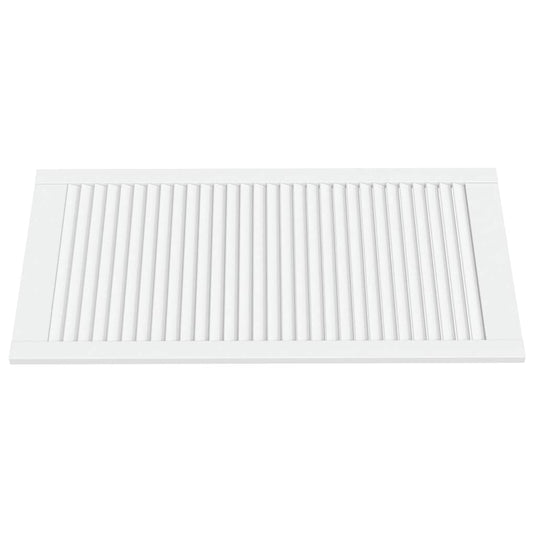 Vidaxl kastdeuren met lamellen 2 st 99,3x49,4 cm grenenhout wit