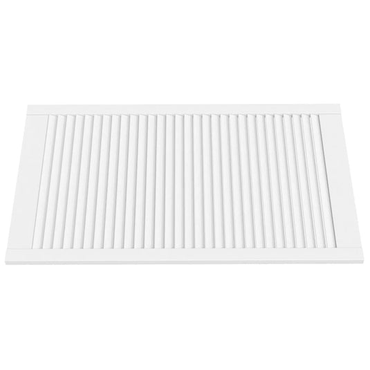 Vidaxl kastdeuren met lamellen 4 st 99,3x59,4 cm grenenhout wit