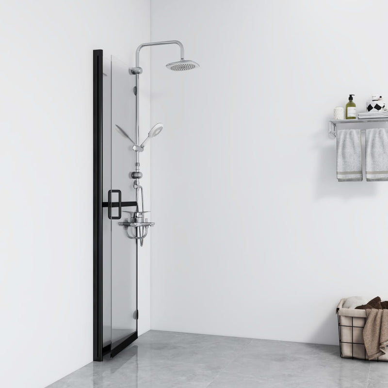 Load image into Gallery viewer, Vidaxl inloopdouchewand inklapbaar 90x190 cm esg-glas transparant
