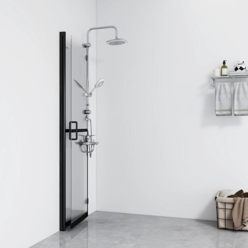 Load image into Gallery viewer, Vidaxl inloopdouchewand inklapbaar 100x190 cm esg-glas transparant
