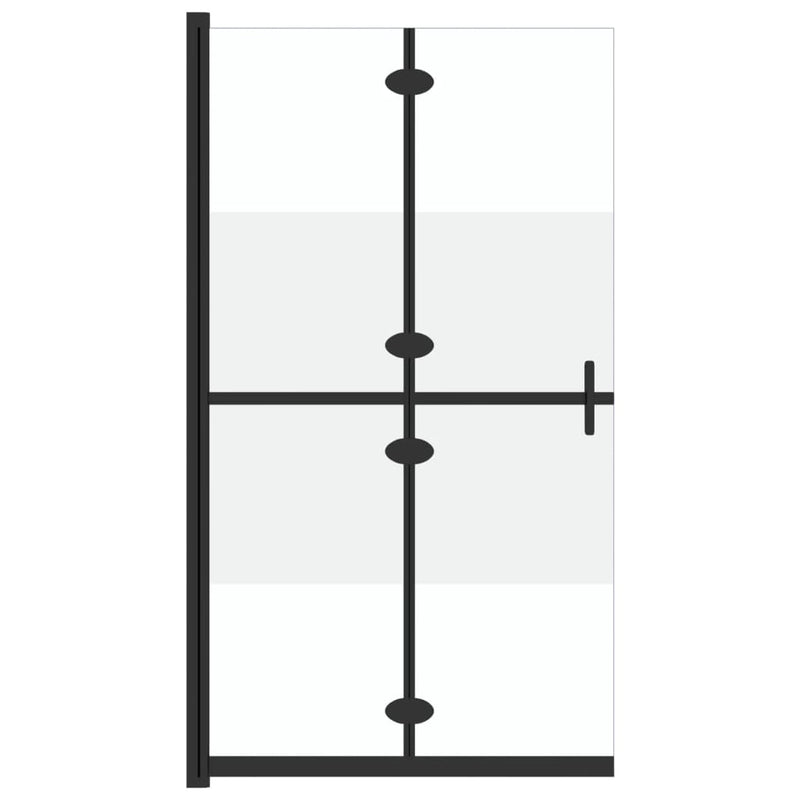 Load image into Gallery viewer, Vidaxl inloopdouchewand inklapbaar 80x190 cm esg-glas halfmat
