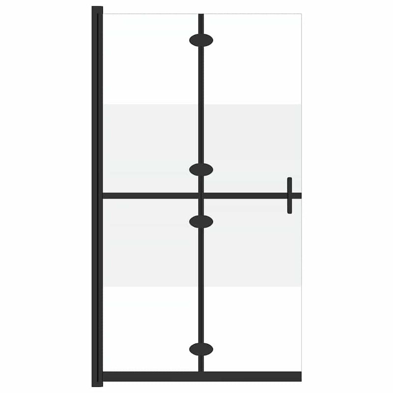 Load image into Gallery viewer, Vidaxl inloopdouchewand inklapbaar 100x190 cm esg-glas halfmat
