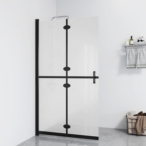 Vidaxl inloopdouchewand inklapbaar 80x190 cm esg-glas mat