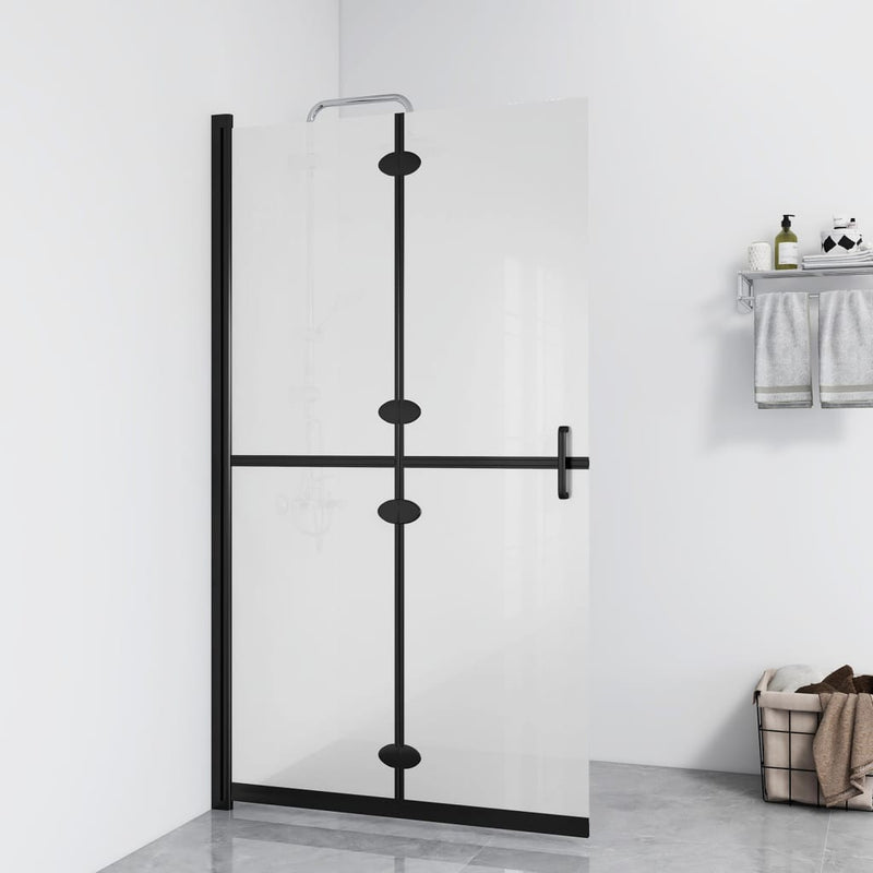Load image into Gallery viewer, Vidaxl inloopdouchewand inklapbaar 100x190 cm esg-glas mat
