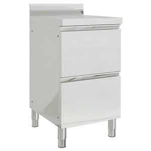 Vidaxl commerciële keukenkast met 2 lades 50x60x96 cm