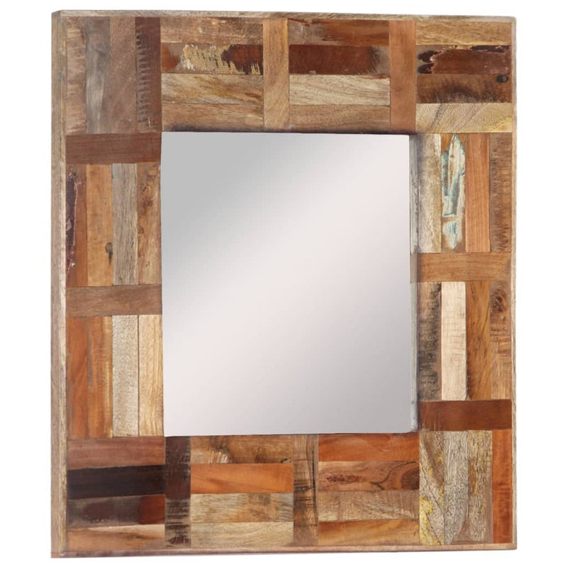Load image into Gallery viewer, Vidaxl wandspiegel 50x50 cm massief gerecycled hout
