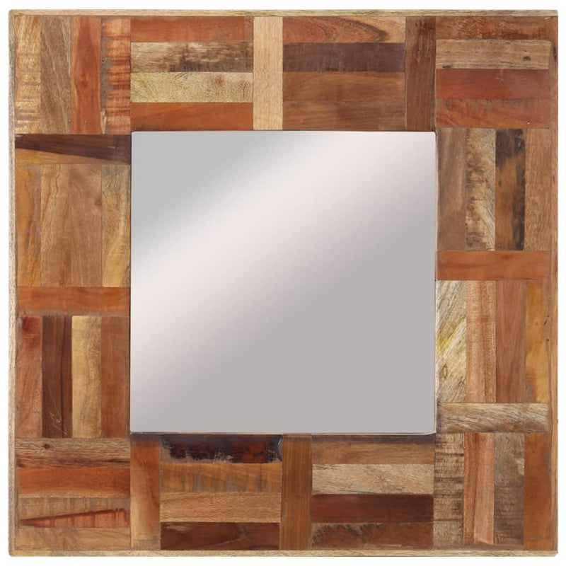 Load image into Gallery viewer, Vidaxl wandspiegel 50x50 cm massief gerecycled hout
