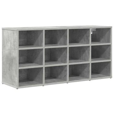 Vidaxl schoenenkast met plank betongrijs 103 x 30 x 51 cm bewerkt hout