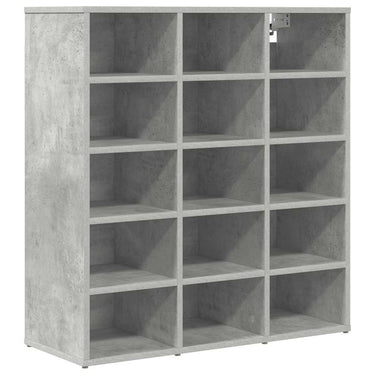 Vidaxl schoenenkast betongrijs 77,5 x 30 x 83,5 cm bewerkt hout